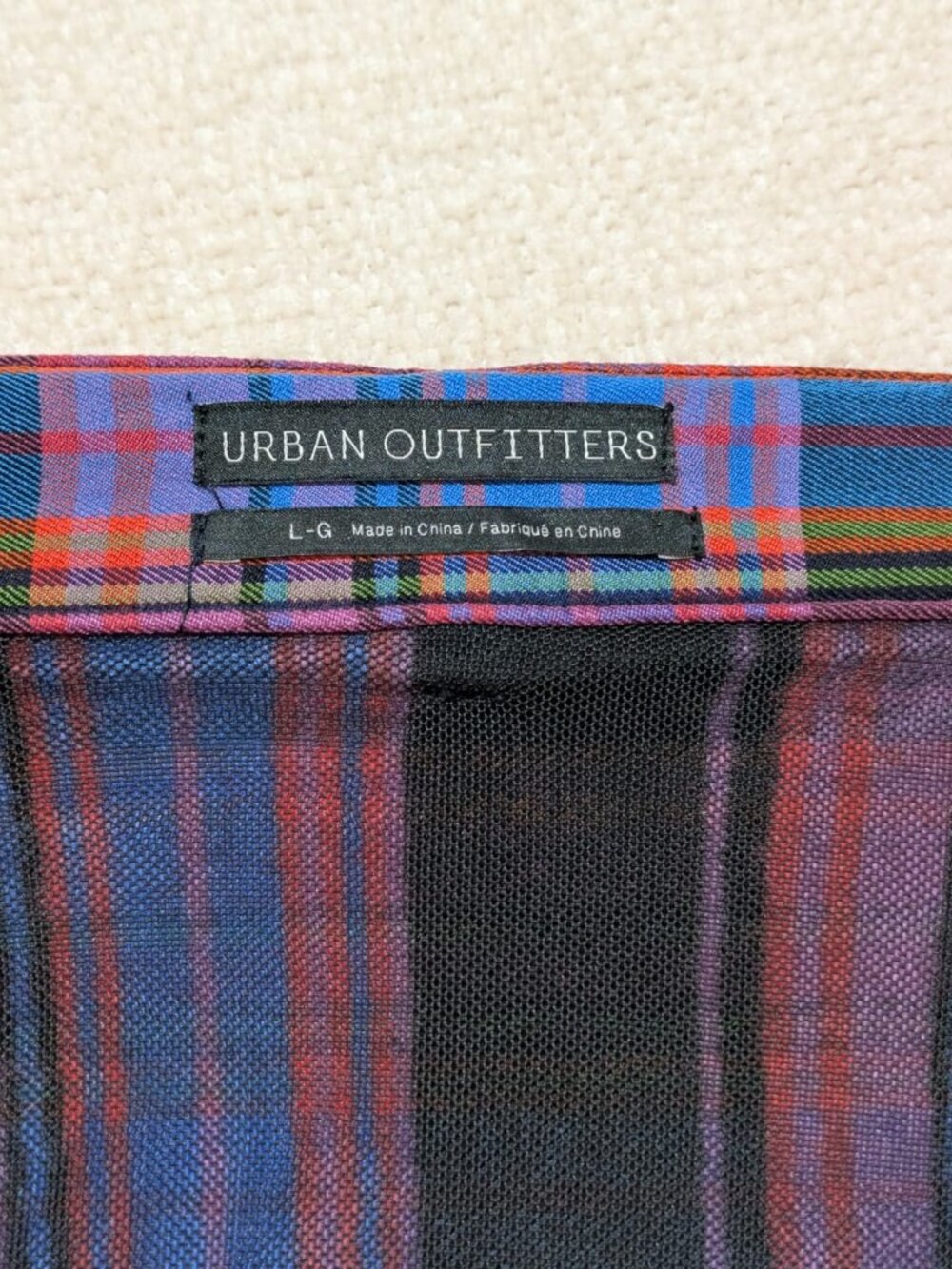 Urban Outfitters Plaid Pleated Wrap Skort Size L - Picture 4 of 7